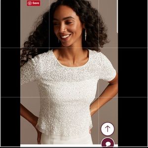 David’s Bridal Wedding Bridal Top